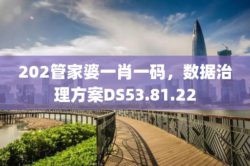 202管家婆一肖一码，数据治理方案DS53.81.22