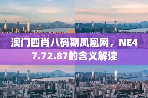澳门四肖八码期凤凰网，NE47.72.87的含义解读