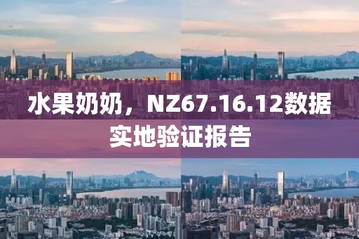 水果奶奶，NZ67.16.12数据实地验证报告