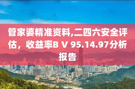 管家婆精准资料,二四六安全评估，收益率B V 95.14.97分析报告