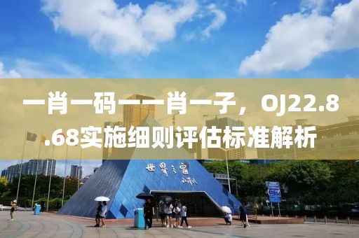 一肖一码一一肖一子，OJ22.8.68实施细则评估标准解析