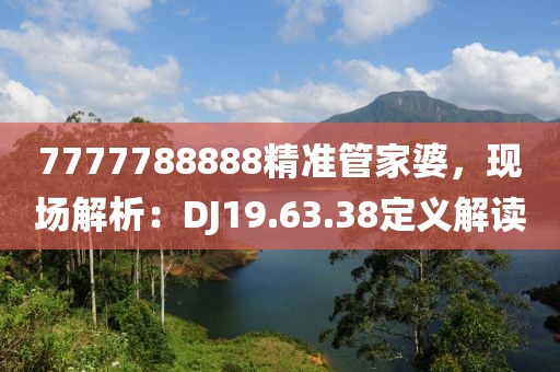 7777788888精准管家婆，现场解析：DJ19.63.38定义解读