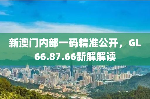 新澳门内部一码精准公开，GL66.87.66新解解读