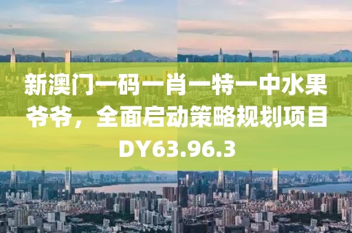 新澳门一码一肖一特一中水果爷爷，全面启动策略规划项目DY63.96.3