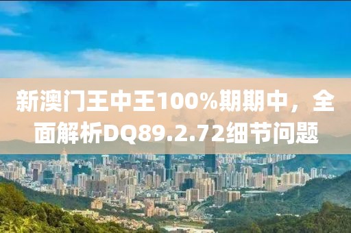 新澳门王中王100%期期中，全面解析DQ89.2.72细节问题