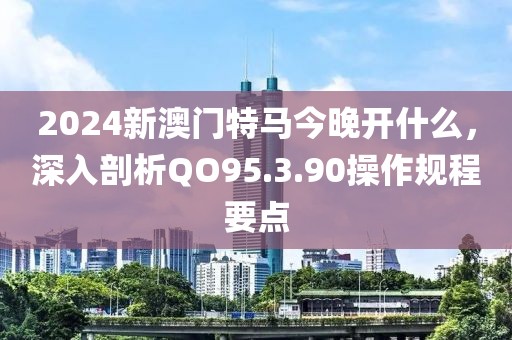 2024新澳门特马今晚开什么，深入剖析QO95.3.90操作规程要点