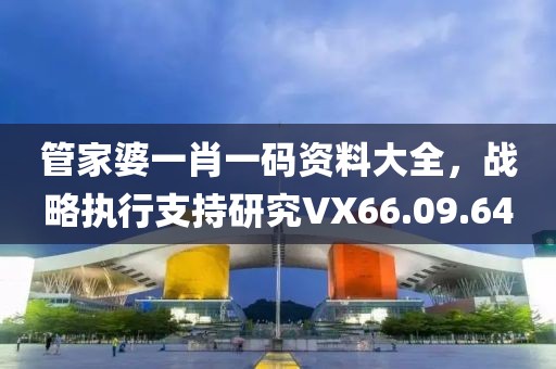 管家婆一肖一码资料大全，战略执行支持研究VX66.09.64