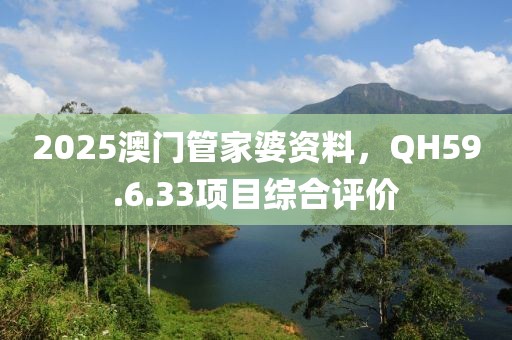 2025澳门管家婆资料，QH59.6.33项目综合评价