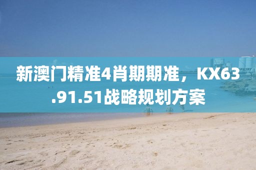 新澳门精准4肖期期准，KX63.91.51战略规划方案