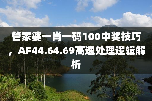 管家婆一肖一码100中奖技巧，AF44.64.69高速处理逻辑解析