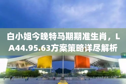 白小姐今晚特马期期准生肖，LA44.95.63方案策略详尽解析