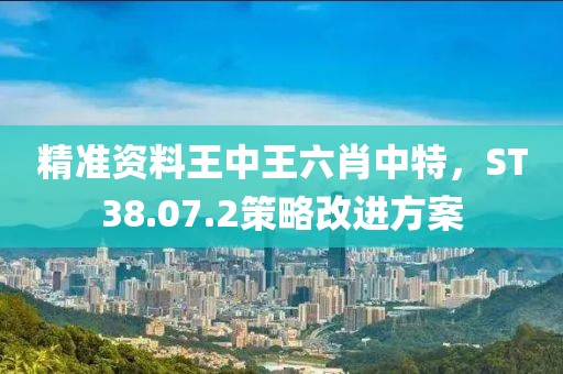 精准资料王中王六肖中特，ST38.07.2策略改进方案