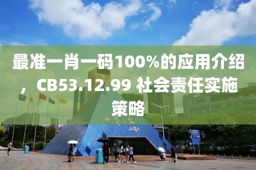 最准一肖一码100%的应用介绍，CB53.12.99 社会责任实施策略