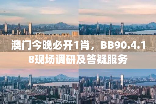 澳门今晚必开1肖，BB90.4.18现场调研及答疑服务