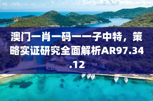 澳门一肖一码一一子中特，策略实证研究全面解析AR97.34.12