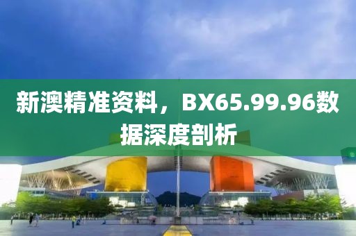 新澳精准资料，BX65.99.96数据深度剖析
