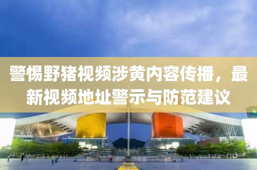 警惕野猪视频涉黄内容传播，最新视频地址警示与防范建议