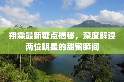 翔霖最新糖点揭秘，深度解读两位明星的甜蜜瞬间