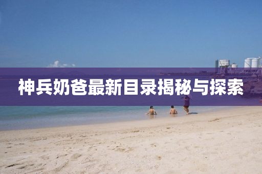 神兵奶爸最新目录揭秘与探索