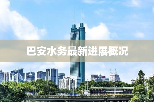 巴安水务最新进展概况