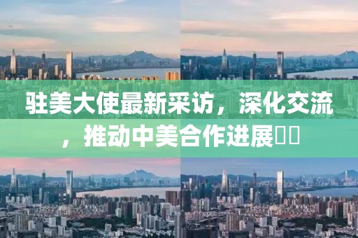 驻美大使最新采访，深化交流，推动中美合作进展​​