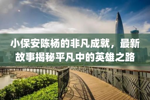 小保安陈杨的非凡成就，最新故事揭秘平凡中的英雄之路