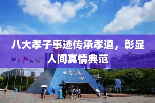 八大孝子事迹传承孝道，彰显人间真情典范