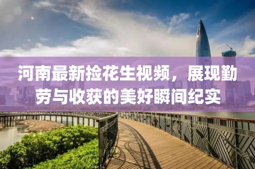 河南最新捡花生视频，展现勤劳与收获的美好瞬间纪实