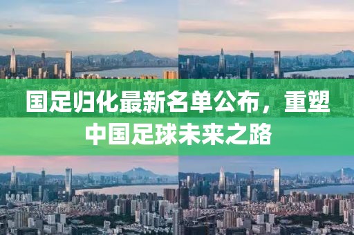 国足归化最新名单公布，重塑中国足球未来之路