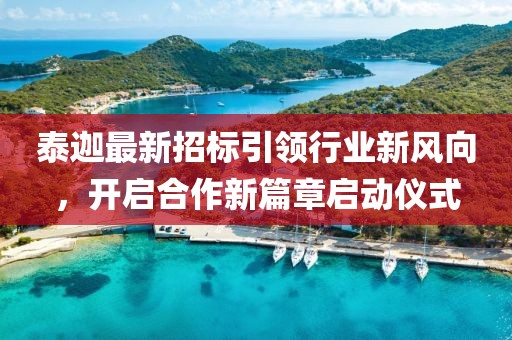 泰迦最新招标引领行业新风向，开启合作新篇章启动仪式