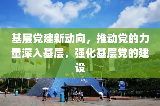 基层党建新动向，推动党的力量深入基层，强化基层党的建设