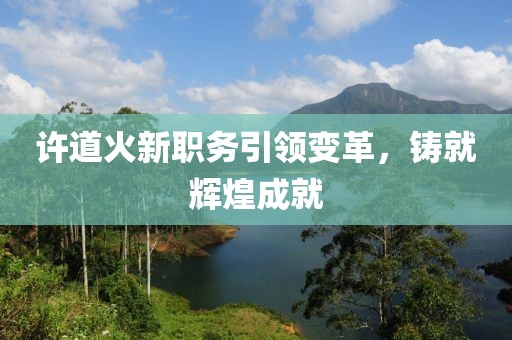 许道火新职务引领变革，铸就辉煌成就