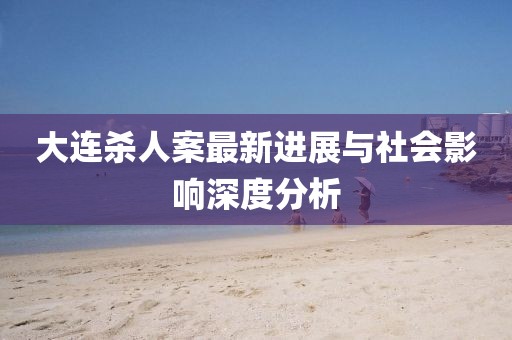 大连杀人案最新进展与社会影响深度分析