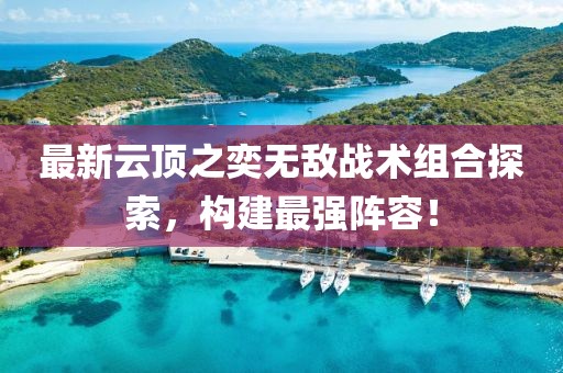 最新云顶之奕无敌战术组合探索，构建最强阵容！