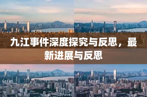九江事件深度探究与反思，最新进展与反思