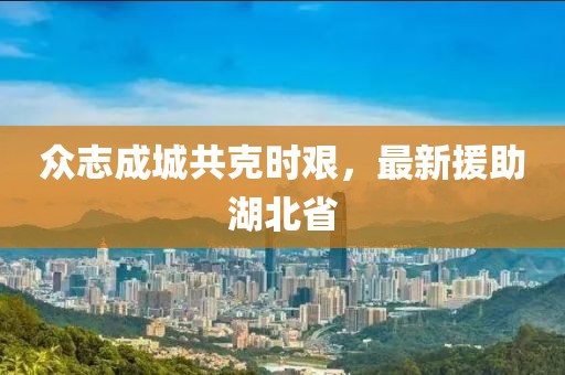 众志成城共克时艰，最新援助湖北省