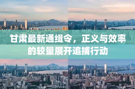 甘肃最新通缉令，正义与效率的较量展开追捕行动
