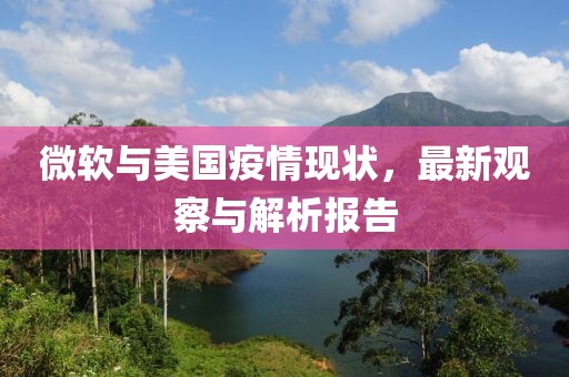 微软与美国疫情现状，最新观察与解析报告