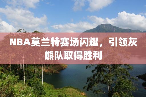 NBA莫兰特赛场闪耀，引领灰熊队取得胜利