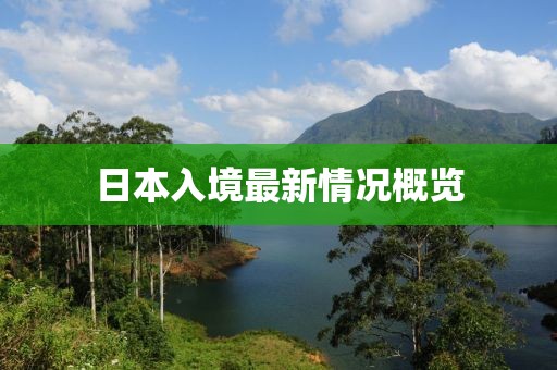 日本入境最新情况概览