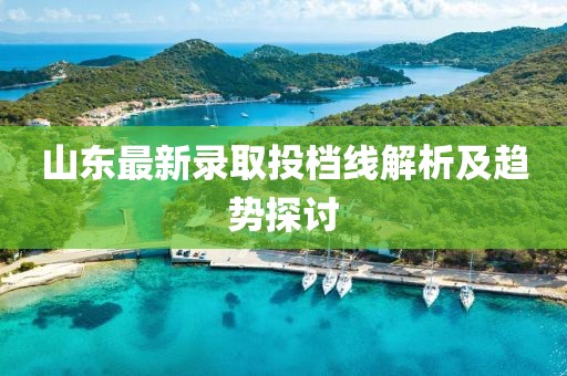 山东最新录取投档线解析及趋势探讨