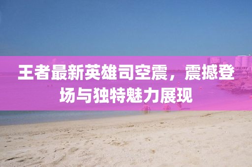 王者最新英雄司空震，震撼登场与独特魅力展现