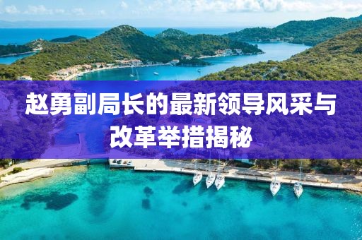 赵勇副局长的最新领导风采与改革举措揭秘