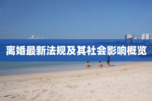 离婚最新法规及其社会影响概览