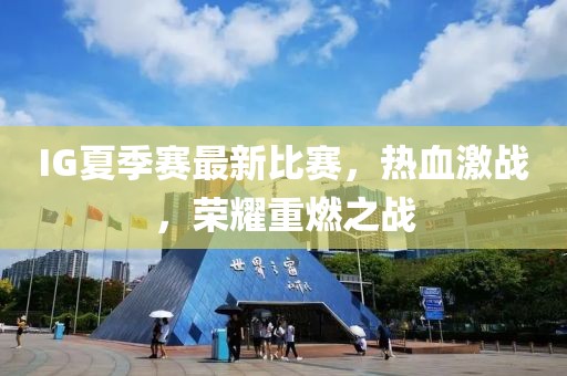IG夏季赛最新比赛，热血激战，荣耀重燃之战