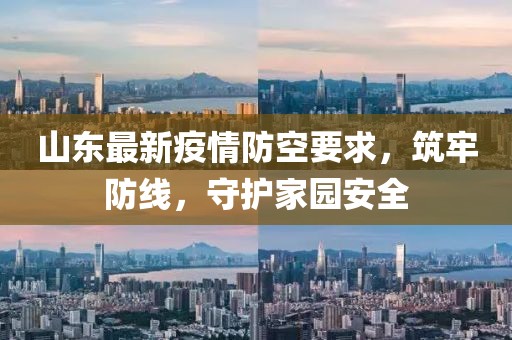 山东最新疫情防空要求，筑牢防线，守护家园安全