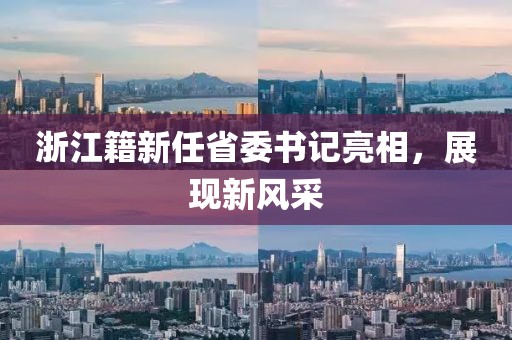 浙江籍新任省委书记亮相，展现新风采