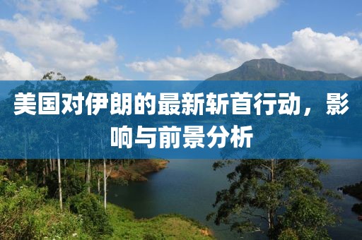 美国对伊朗的最新斩首行动，影响与前景分析