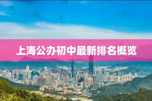上海公办初中最新排名概览