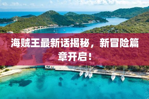 海贼王最新话揭秘，新冒险篇章开启！